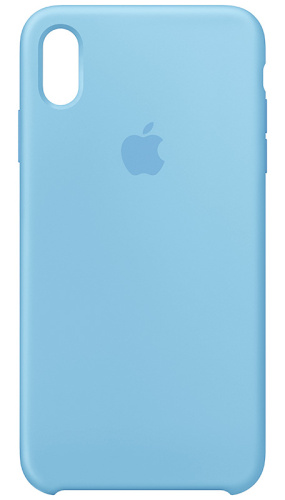 Задняя накладка Soft Touch для Apple iPhone XS Max небесно-голубой