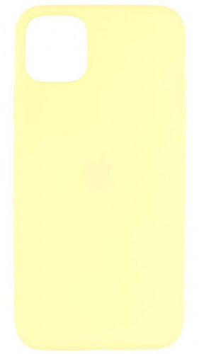 Силиконовый чехол Soft Touch для Apple iPhone 11 Pro Max с лого желтый