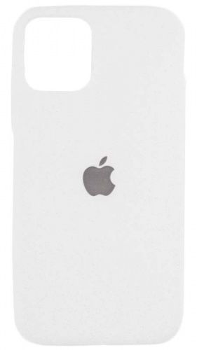 Силиконовый чехол для Apple iPhone 11 Pro матовый с блестками белый