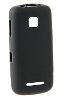 Силикон Nokia Asha 311 матовый черный