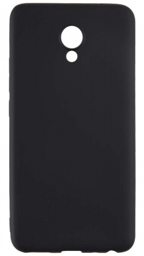 Силиконовый чехол New Metallic для Meizu M5 Note матовый чёрный