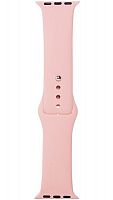 Ремешок на руку для Apple Watch 42-44mm силиконовый Sport Band бледно-розовый