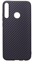 Силиконовый чехол для Huawei P40 Lite E/Honor 9C карбон черный