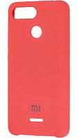 Задняя накладка Soft touch для Xiaomi Redmi 6 красный