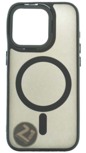 Силиконовый чехол MagSafe для Apple iPhone 15 Pro матовый черный