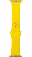 Ремешок на руку для Apple Watch 42-44mm силиконовый Sport Band желтый