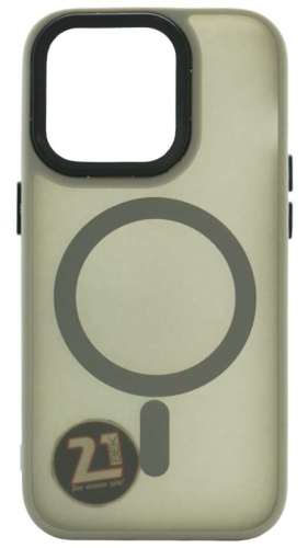 Силиконовый чехол MagSafe для Apple iPhone 14 Pro матовый титан