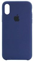 Задняя накладка Soft Touch для Apple iPhone X/XS полночный синий