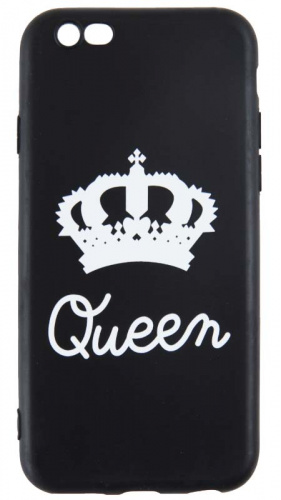 Силиконовый чехол для Apple iPhone 6/6S Queen черный