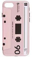 Силиконовый чехол для Apple iPhone 7/8 Cassete розовый