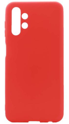 Силиконовый чехол для Samsung Galaxy A13/A135 матовый красный