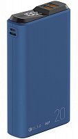 Внешний аккумулятор QS-20, 20000mAh, 20W QuickCharge3.0/PowerDelivery LCD OLMIO синий