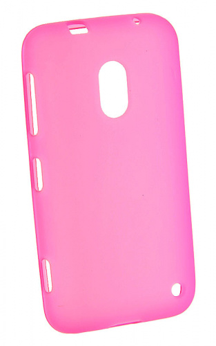 Силикон Nokia Lumia 620 матовый розовый