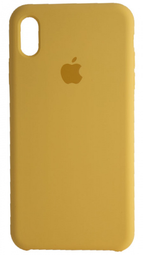 Задняя накладка Soft Touch для Apple iPhone XS Max жёлтый