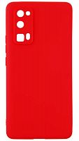 Силиконовый чехол для Huawei Honor 30 Pro матовый красный