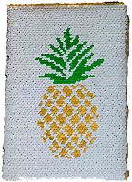 Блокнот Sequins Pineapple (Белый)