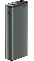 Внешний аккумулятор QL-20, 20000mAh, 22.5W QuickCharge3.0/PowerDelivery LCD OLMIO темно-зеленый
