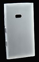 Силикон Nokia Lumia 900 матовый бело-прозрачный