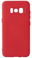 Силиконовый чехол Soft Touch для Samsung Galaxy S8/G950 красный