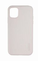 Силиконовый чехол Cherry Stripe для Apple Iphone 11 бледно-розовый