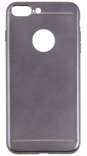 Силиконовый чехол для Apple iPhone 7 Plus/8 Plus металлик серый