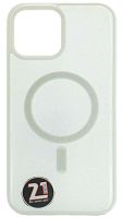 Силиконовый чехол для Apple iPhone 13 Pro Max MagSafe с окантовкой белый