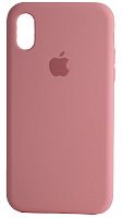 Задняя накладка Soft Touch для Apple iPhone XS Max светло-розовый