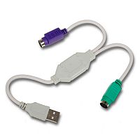 Кабель-переходник, USB на  PS/2 "CB 02", CB 02