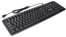 Клавиатура Гарнизон GK-100L, мембранная, 104 клавиш, защита от брызг, кабель 1.8м, черная