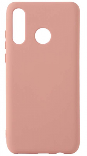 Силиконовый чехол Soft Touch для Huawei P30 Lite/Honor 20S бледно-розовый