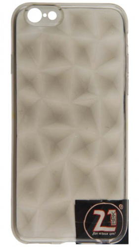 Силиконовый чехол для Apple iPhone 6/6S призма серый прозрачный
