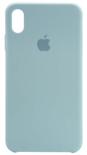 Задняя накладка Soft Touch для Apple iPhone XS Max бледно-голубой