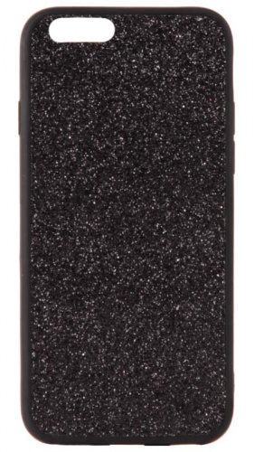Силиконовый чехол для Apple iPhone 6/6S поверхность с блеском черный