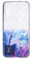 Силиконовый чехол для Samsung Galaxy A01/A015 Палитра синий