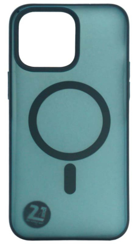 Силиконовый чехол для Apple iPhone 14 Pro Max Matte case с MagSafe голубой