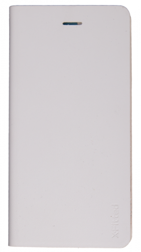Чехол футляр-книга X-Fitted для APPLE iPhone 6/6S (4.7), белый + бампер со стразами