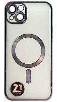 Силиконовый чехол Anyland для Apple iPhone 14 plus magsafe фиолетовый