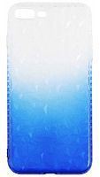 Силиконовый чехол для Apple iPhone 7 Plus/8 Plus Кристалл градиент синий