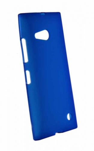 Силиконовый чехол Nokia Lumia 730 Dual Sim матовый синий