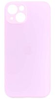 Силиконовый чехол для Apple iPhone 14 матовое стекло розовый