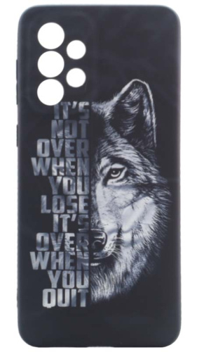 Силиконовый чехол для Samsung Galaxy A33/A335 фосфор животные волк