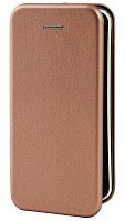 Чехол-книга OPEN COLOR для Apple iPhone 5/5S/5SE розовое золото