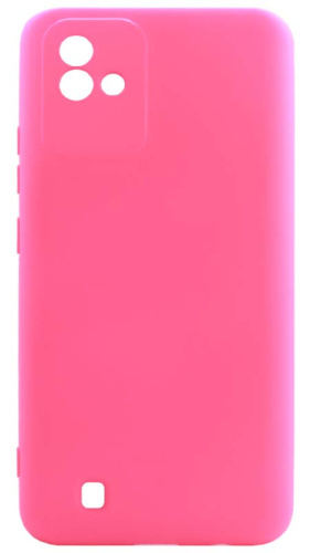 Силиконовый чехол для Realme Narzo 50i Soft неоновый розовый