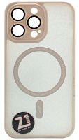 Силиконовый чехол для Apple iPhone 13 Pro magsafe с защитой камеры розовый