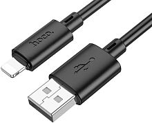 Кабель USB - 8-pin HOCO X88 Gratified, 1.0м, 2.4A чёрный