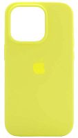 Задняя накладка Soft Touch для Apple Iphone 14 Pro лимонный