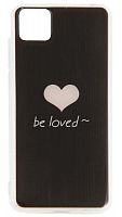 Силиконовый чехол для Huawei Honor 9S be loved с сердечком черный