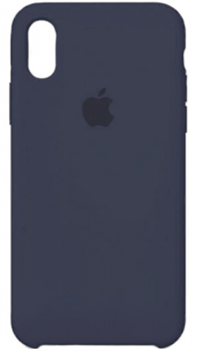 Задняя накладка Soft Touch для Apple iPhone XS Max темно-синий