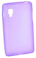 Силиконовый чехол для LG Optimus L4 II E440 матовый техпак (фиолетовый)