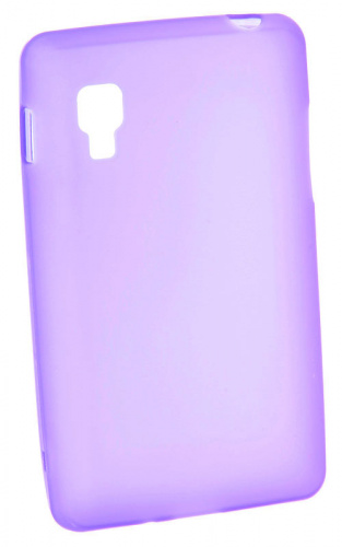 Силиконовый чехол для LG Optimus L4 II E440 матовый техпак (фиолетовый)
